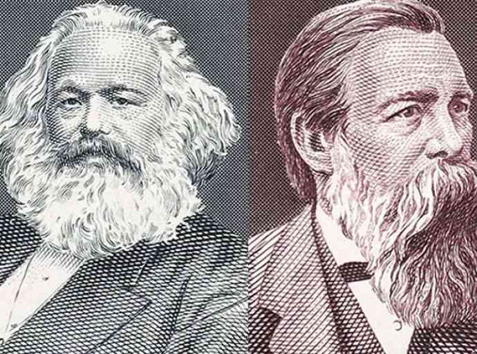 Karl Marx(1818 -1883)ගේ අවමඟුලේදී Frederick Engels (1820 - 1895) කළ කතාව